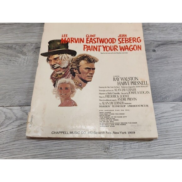 Clint Eastwood Other - PAINT YOUR WAGON Vocal Selection 1969 Songbook CLINT EASTWOOD Nitty Gritty Dirt